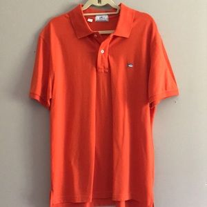 Southern Tide Skipjack Polo Men’s L Orange